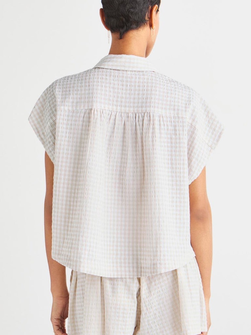 SPLENDID Gabrielle Gingham Top S - Picture 2 of 12
